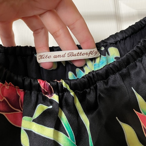 Kite and Butterfly Wild Rose Silk Rio Maxi Dress - XS - Picture 7 of 9